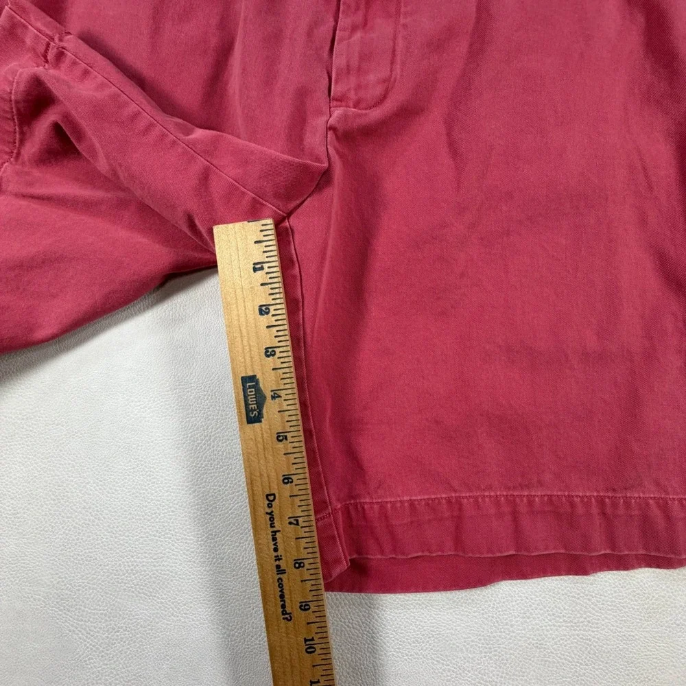 Polo Ralph Lauren Mens 38 Red Cotton Chino Shorts‎ Flat Front Classic Fit Preppy